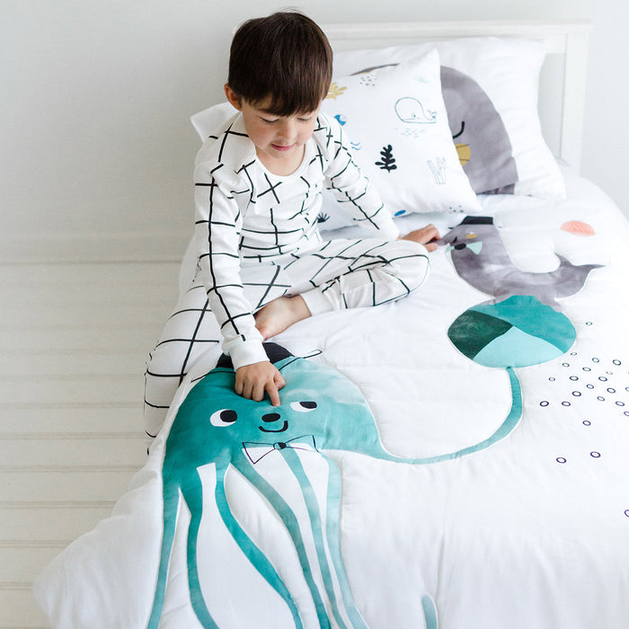 Jellyfish Toddler Comforter - Nature Baby Outfitter