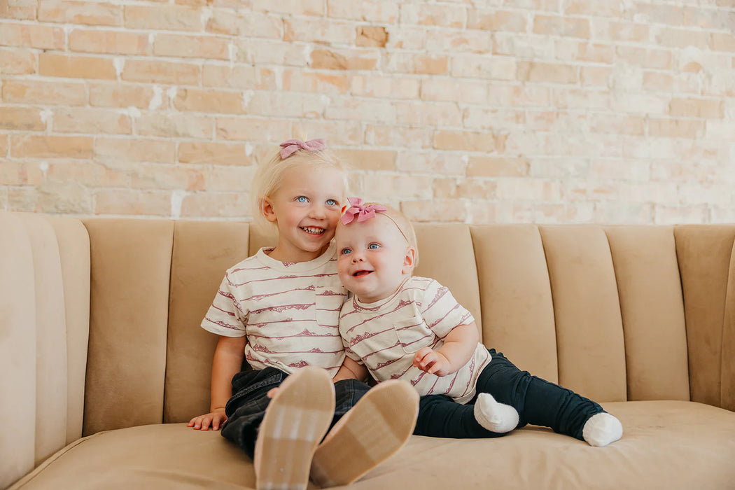 Teton in Pink Cotton Pocket Tee