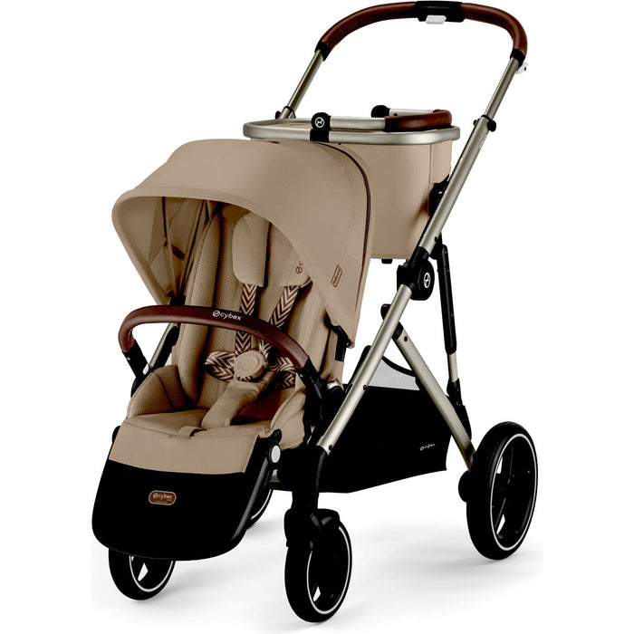 Gazelle S Stroller by Cybex Taupe Frame with Stormy Blue Seat