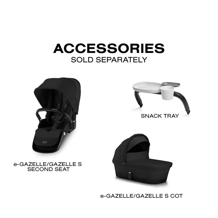 cybex gazelle s electric Cybex e-Gazelle S Electronic Assist Single-to-Double Stroller — Nature Baby Outfitter