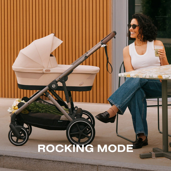 cybex elektrische kinderwagen Cybex e-Gazelle S Electronic Assist Single-to-Double Stroller — Nature Baby Outfitter