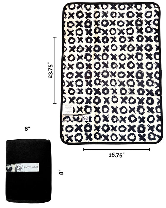 Sarah Wells Portable Diaper Changing Pad Machine Washable, Foldable for Travel or Diaper Bags (XOXO)