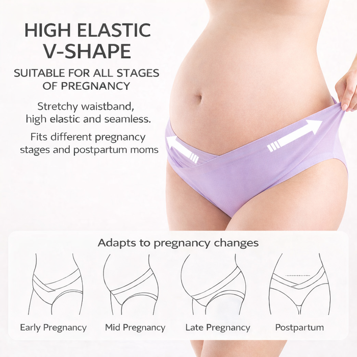 SUNVENO V-Shape Maternity Briefs (3-Pack)