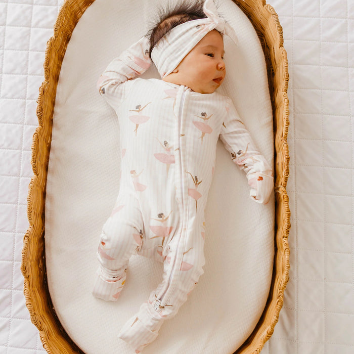 Katerina Zip Up Footie Pajamas - Nature Baby Outfitter