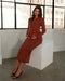 Full Body Ribbed Maternity & Nursing Midi Sweater Dress - Nature Baby Outfitter
