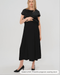 Over-Under Bump Pleated Maternity Maxi Skirt in All-Season Wool Blend - Nature Baby Outfitter