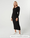 Full Body Ribbed Maternity & Nursing Midi Sweater Dress - Nature Baby Outfitter