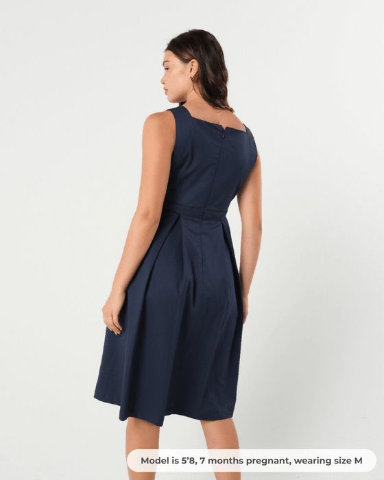 INTO THE BLUE Empire Maternity & Nursing Dress (Regular & Petite) - Nature Baby Outfitter