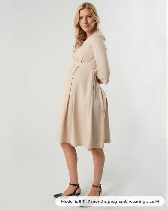 Sarah Empire Maternity & Nursing Dress in TENCEL (Regular & Petite) - Nature Baby Outfitter