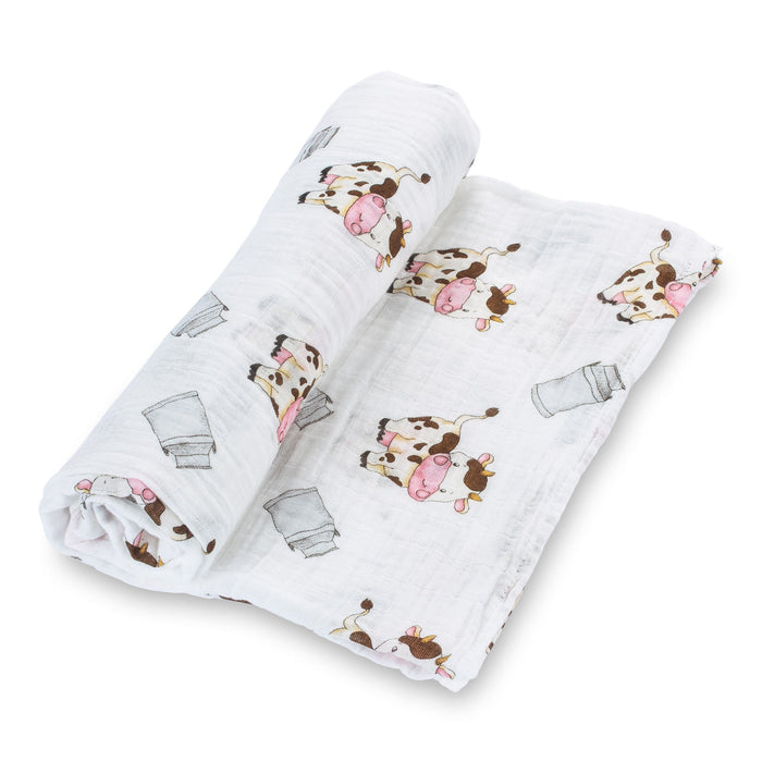 The Cow Goes MOO Swaddle Blanket