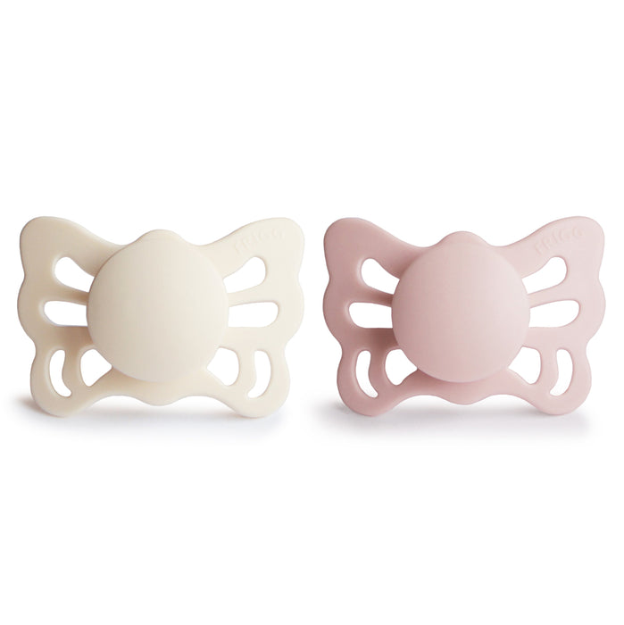 FRIGG Butterfly Anatomical Silicone Pacifier 2-Pack (0-6 Months) - Nature Baby Outfitter