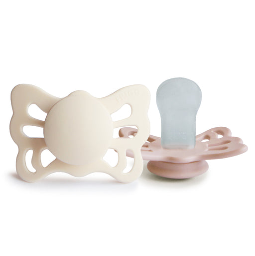 FRIGG Butterfly Anatomical Silicone Pacifier 2-Pack (0-6 Months) - Nature Baby Outfitter