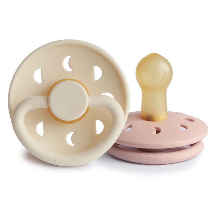 FRIGG Moon Natural Rubber Pacifier 2-Pack - Nature Baby Outfitter