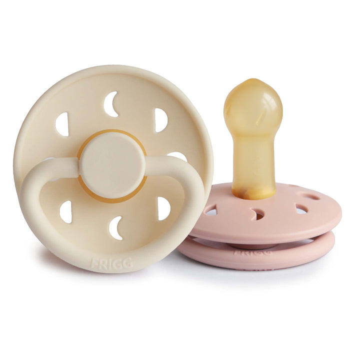 FRIGG Moon Natural Rubber Pacifier 2-Pack - Nature Baby Outfitter