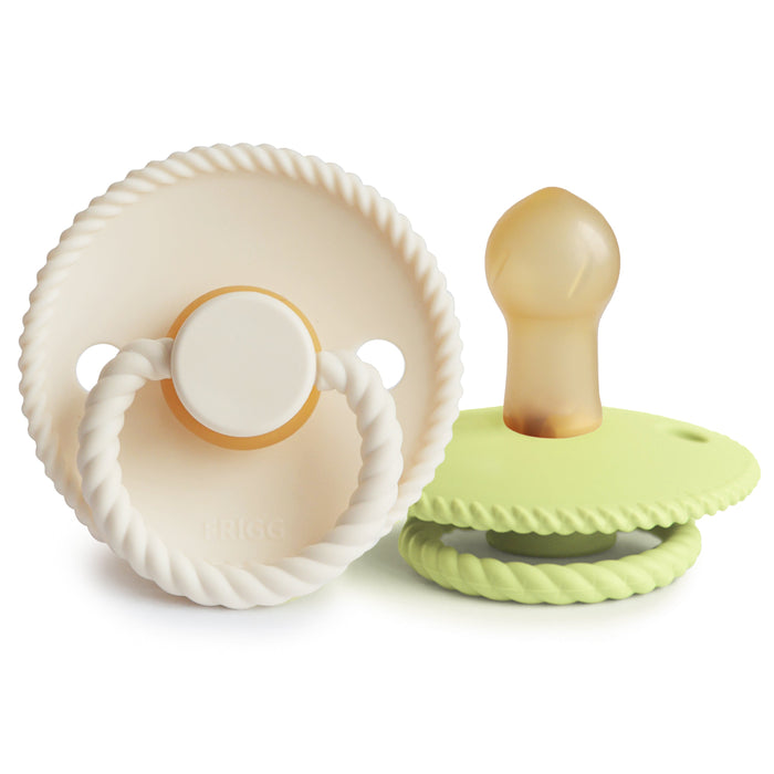 FRIGG Rope Natural Rubber Pacifier 2-Pack - Nature Baby Outfitter