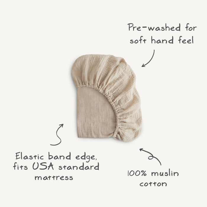 Extra Soft Muslin Crib Sheet - 2 Pack - Nature Baby Outfitter