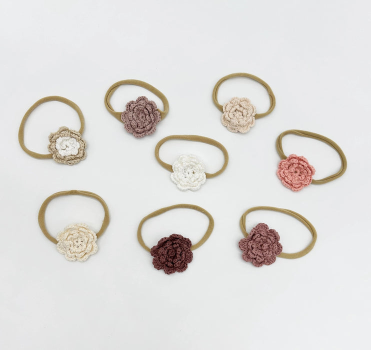 Crochet Headband Single Flower