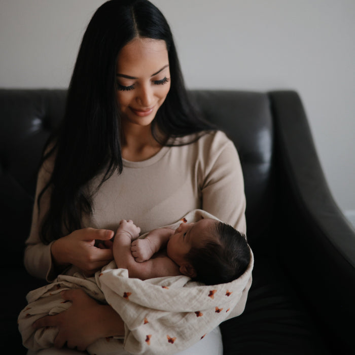 Organic Cotton Muslin Swaddle Blanket - Nature Baby Outfitter
