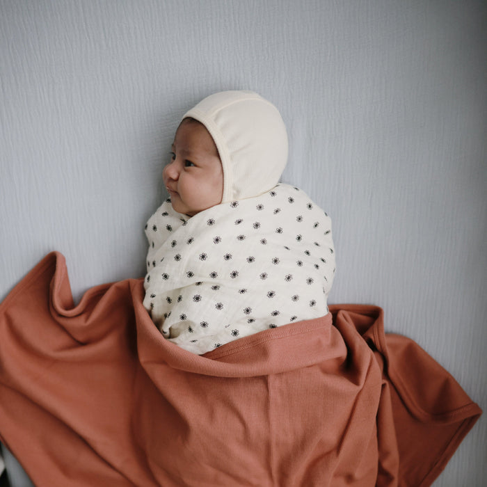 Organic Cotton Muslin Swaddle Blanket - Nature Baby Outfitter