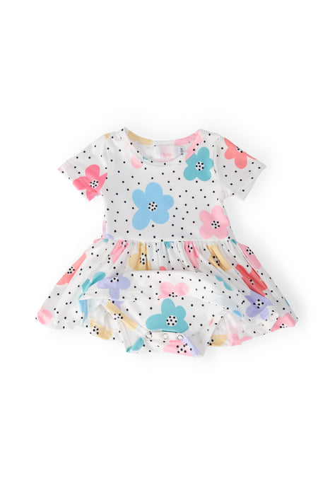 Dots & Daisies S/S Twirl Bodysuit