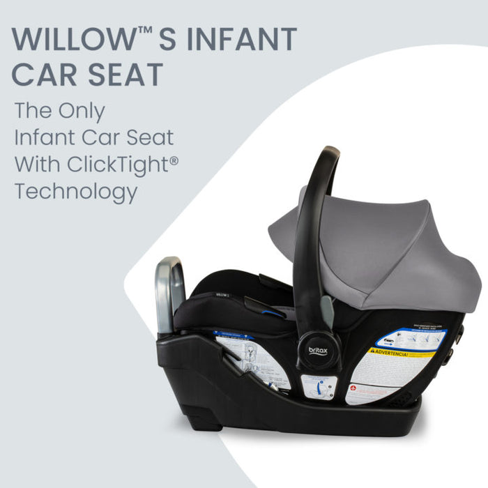 Willow S Infant Car Seat with Alpine Anti-Rebound Base