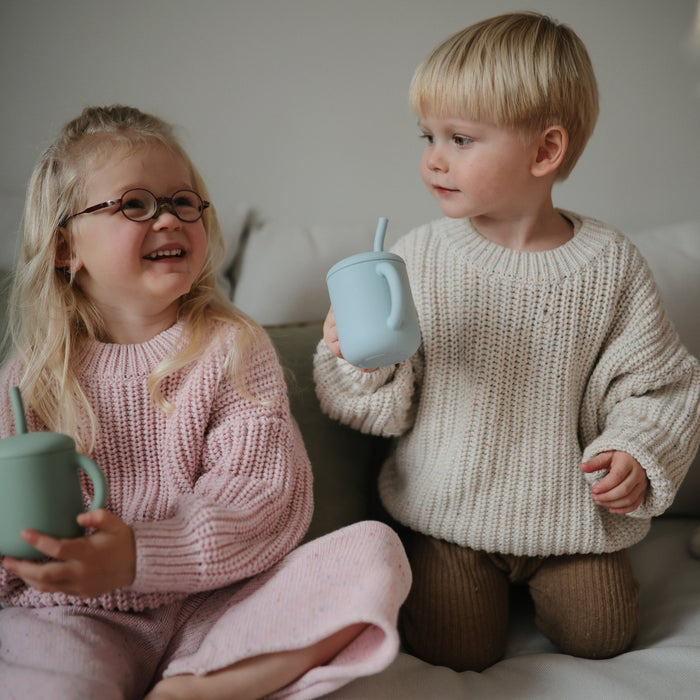 Silicone Training Cup + Straw - Nature Baby Outfitter