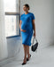 Short Sleeve Knit Maternity Dress with Playful Hem Detail - Nature Baby Outfitter