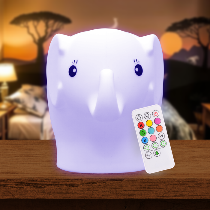 LumiPets® Eggbert the Elephant- Children's Touch Night Light - Nature Baby Outfitter