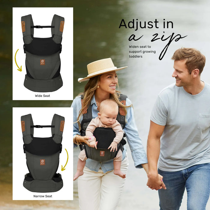 Pewter Elevate | 6-Position Baby Carrier