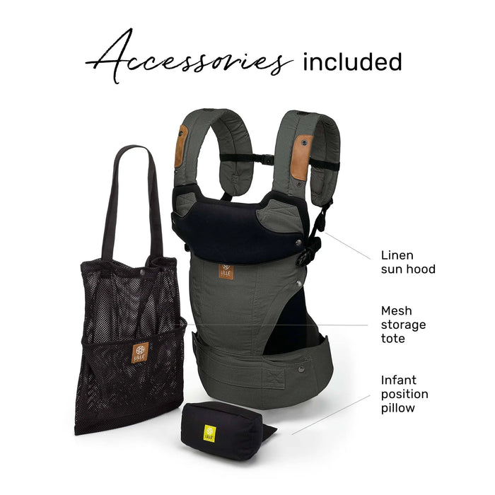 Pewter Elevate | 6-Position Baby Carrier