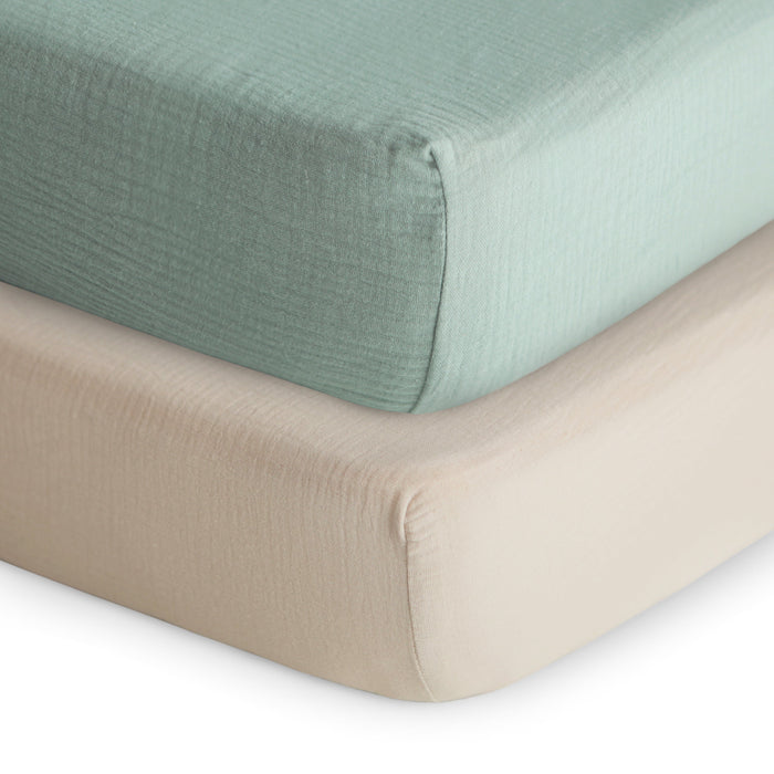 Extra Soft Muslin Crib Sheet - 2 Pack - Nature Baby Outfitter
