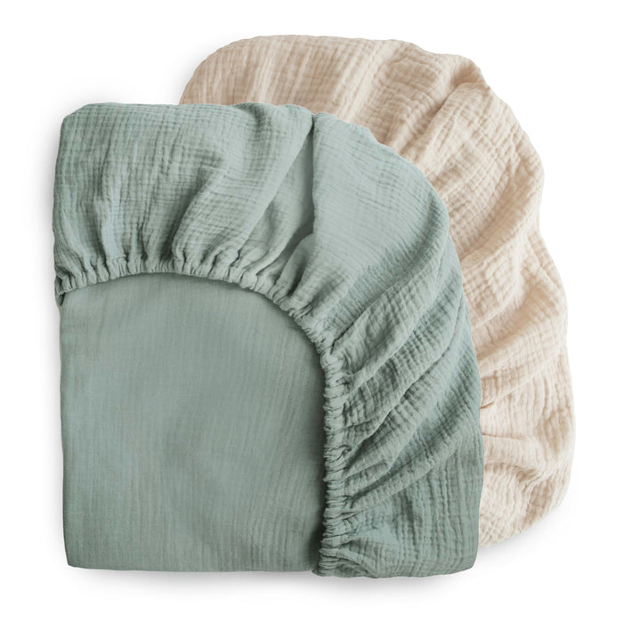 Extra Soft Muslin Crib Sheet - 2 Pack - Nature Baby Outfitter