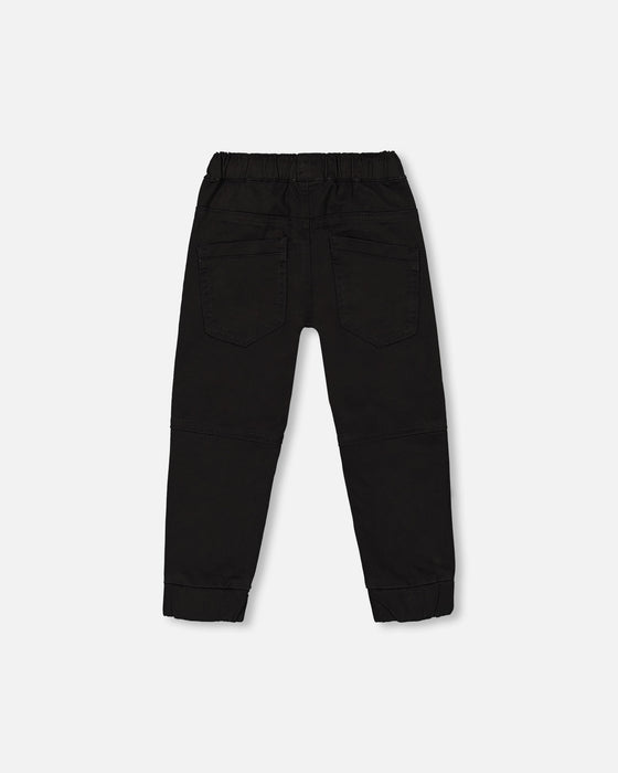 Anthracite Twill Joggers