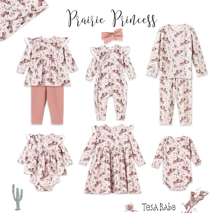 Prairie Princess Girl's Western Bamboo Pajama Set - Nature Baby Outfitter