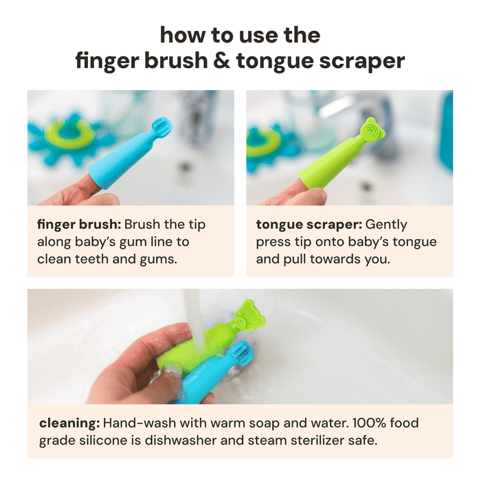 oogiebear finger brush and tongue scraper