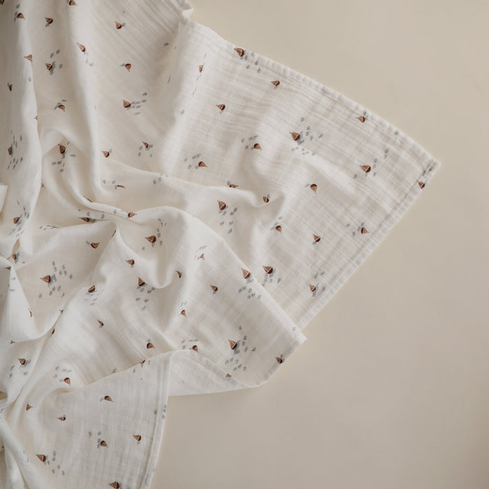 Organic Cotton Muslin Swaddle Blanket - Nature Baby Outfitter