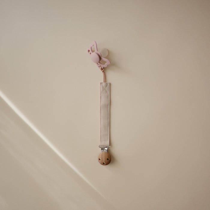 Linen Pacifier Clip 2-Pack - Nature Baby Outfitter