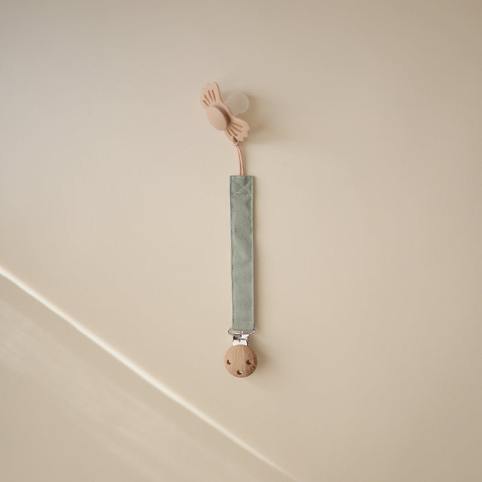 Linen Pacifier Clip 2-Pack - Nature Baby Outfitter