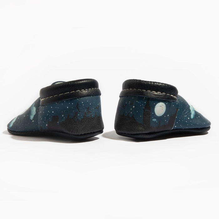 Flight to Neverland City Baby Shoe