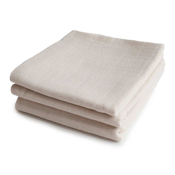 Organic Cotton Muslin Cloths 3-Pack - Nature Baby Outfitter