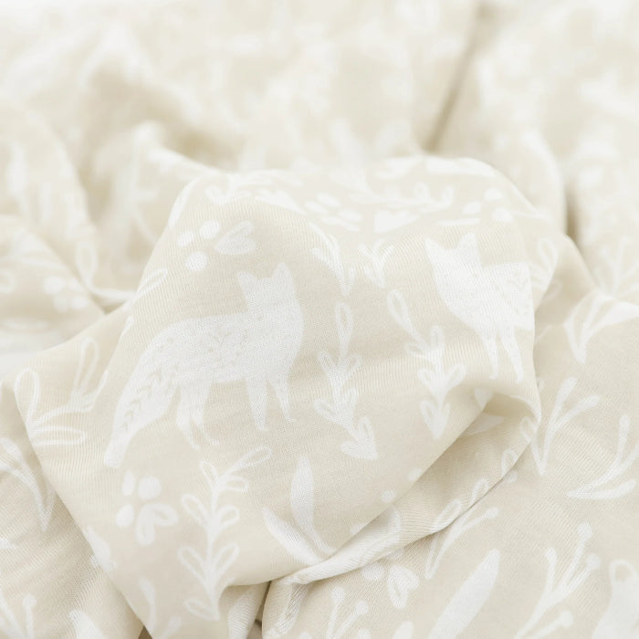 Stretch Knit Swaddle Blanket - Folk Fauna