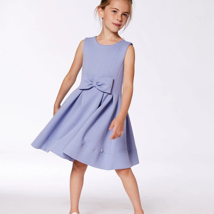 Thistle Blue Neoprene Bow Dress