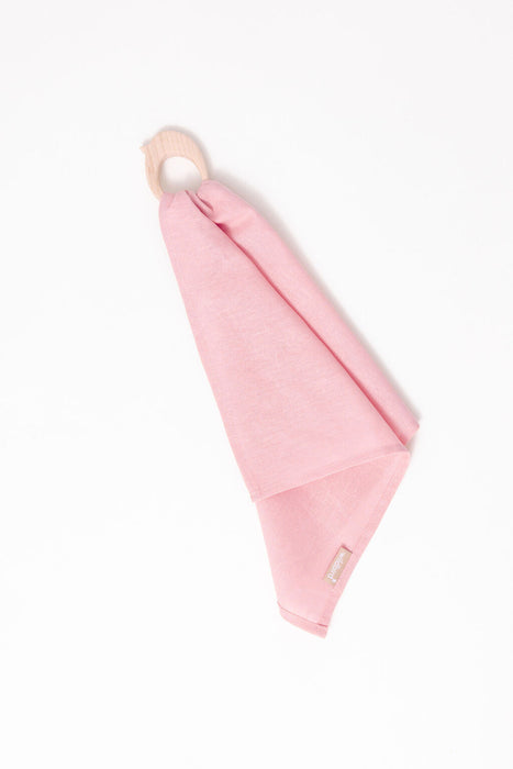 Galah - Linen + Maple Ring Teether - Nature Baby Outfitter