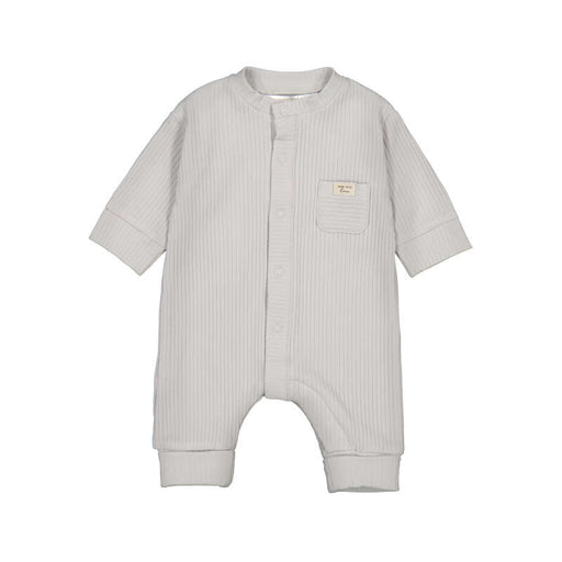 Silver Ribbed Romper - Nature Baby Outfitter
