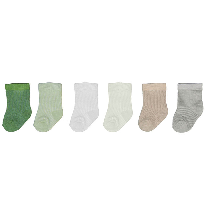 Green Viscose Socks - 6 Pair