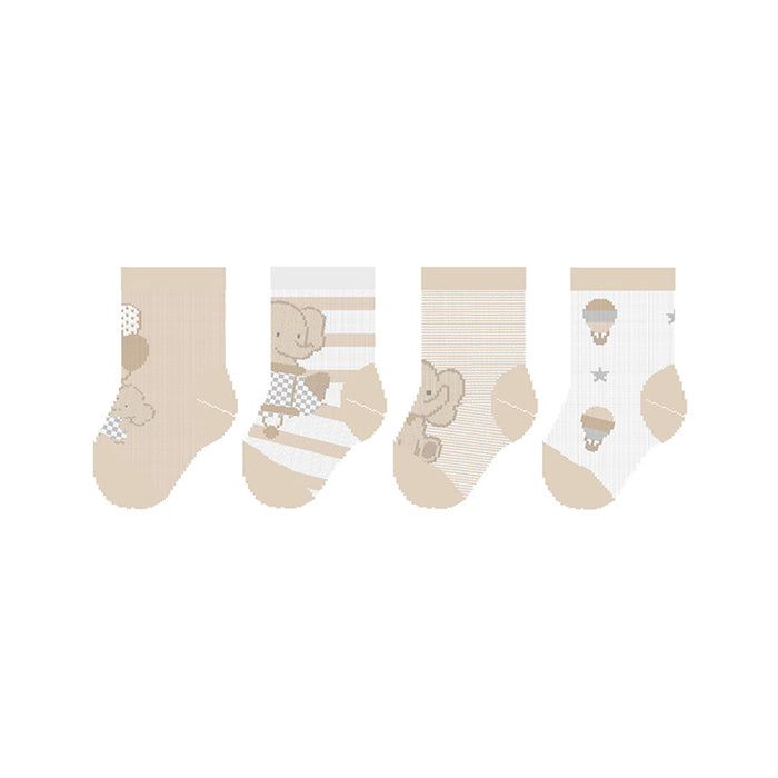 Linen Organic Cotton Socks - 4 Pairs