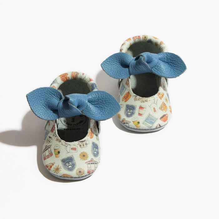 Gilmore Girls Knotted Bow Baby Shoe - Nature Baby Outfitter