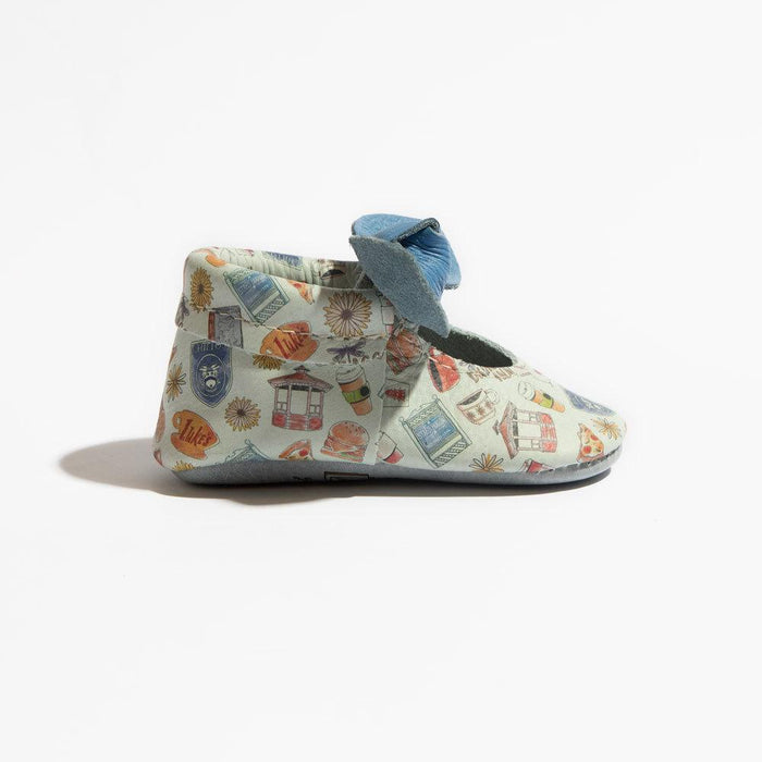 Gilmore Girls Knotted Bow Baby Shoe - Nature Baby Outfitter