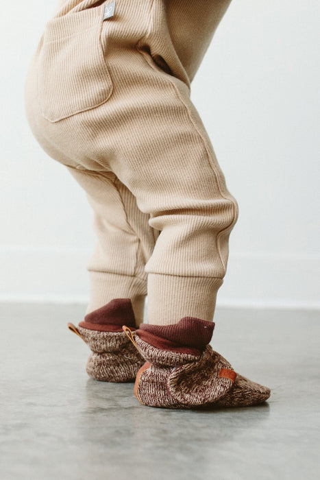 Bark Knit Organic Cotton Stay-On Booties
