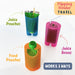 Flipping Holder TRAVEL - food pouch and juice box holder, fits cup holders - Nature Baby Outfitter